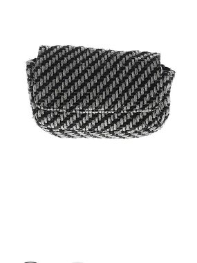 Chic Woven Black and Gray Clutch/belt bag